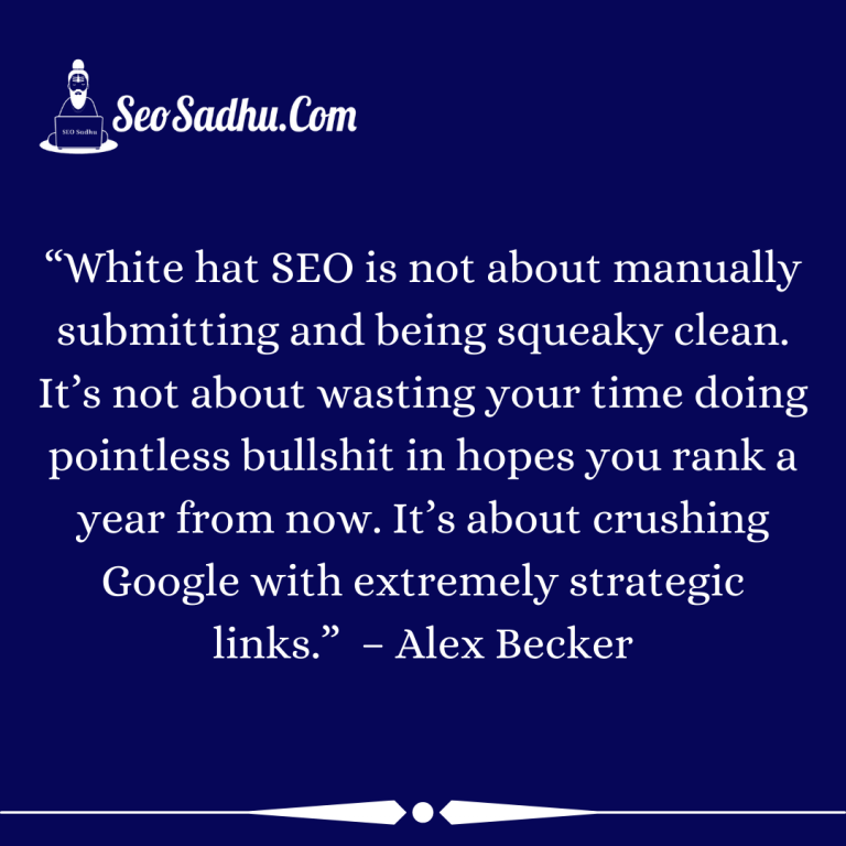 Best SEO Quotes by Alex Becker