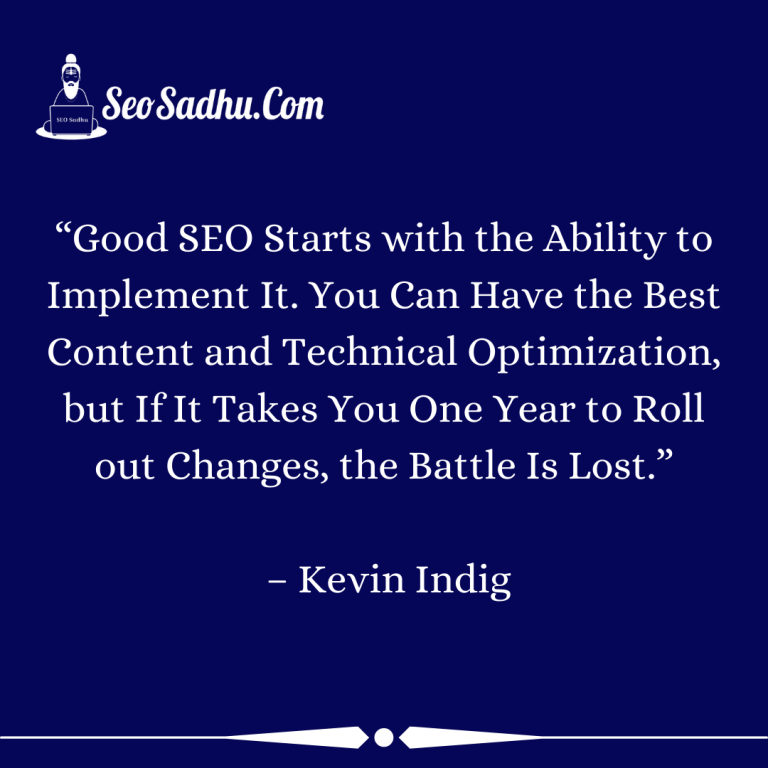 Best SEO Quotes by Kevin Indig
